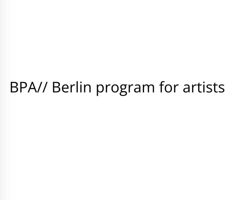 Berlin program for artists
